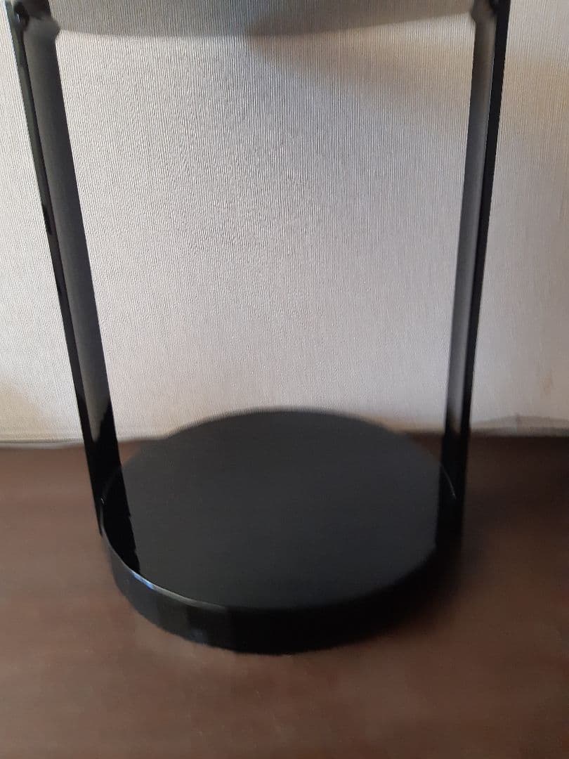 未使用　裏千家の丸棚　福井河田塗　組み立て式ではない