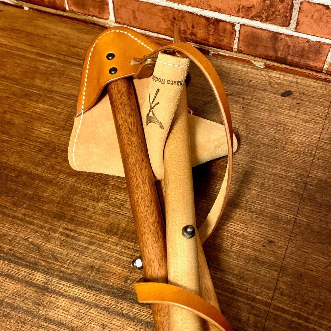 【焚き火チェア】エイジングヌメ basta_redskapet キャメル 中古