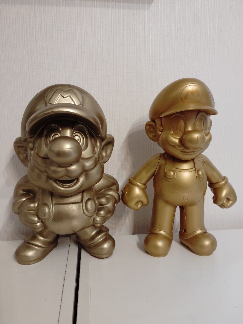 【非売品】任天堂 店頭ディスプレイ 黃金のマリオ像 ゴールドスーパーマリオ レア