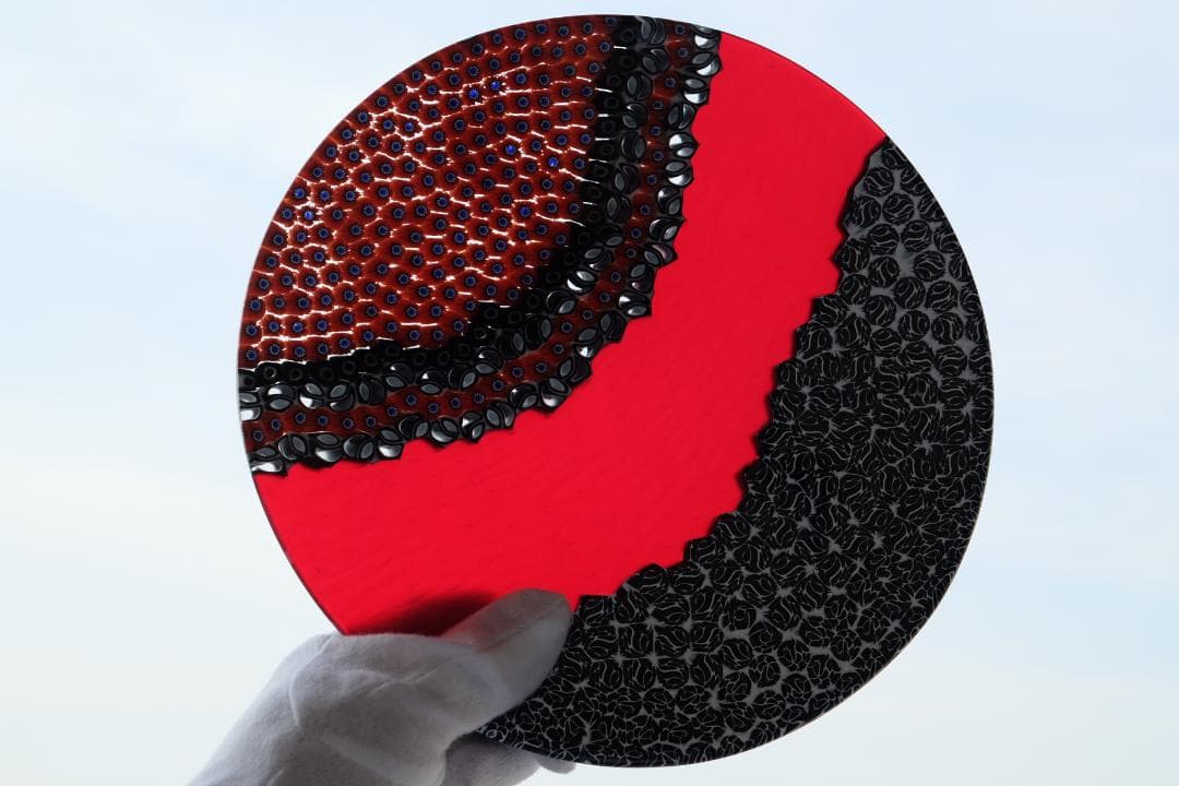 ベネチアングラス ミルフィオリ プレート ムリーニ ガラス 江波冨士子 田子美紀