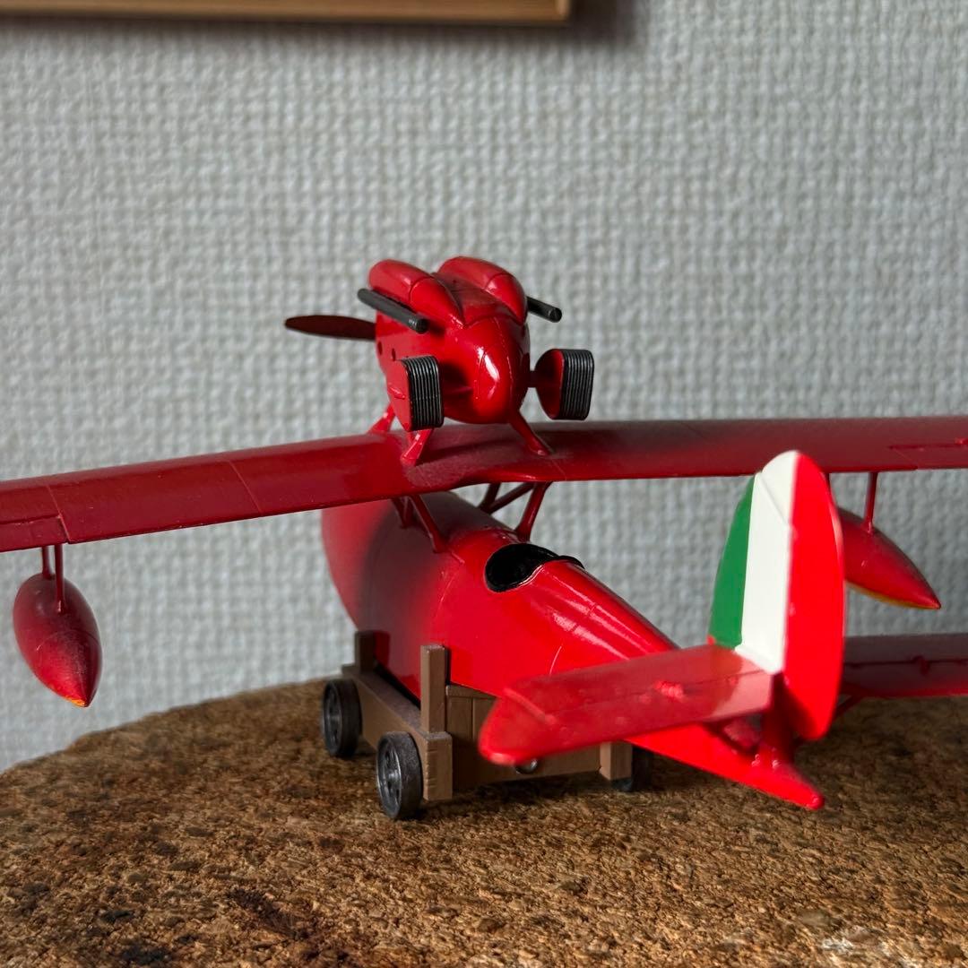 Savoia 1/48 ジブリ 紅の豚　サボイア　プラモデル　自作　筆塗り