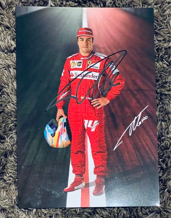 フェルナンド アロンソ ドライバーズカード 直筆サイン