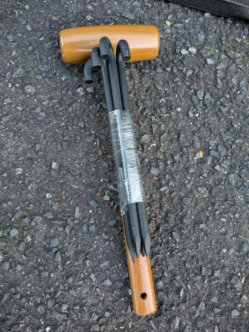 野点傘立　屋外　四つ足