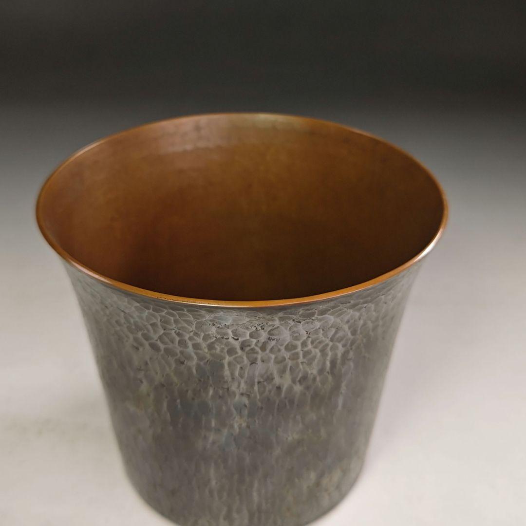 ウ285 健水『玉川堂』『銀古味　銅製健水　こぼし　共箱』茶道具