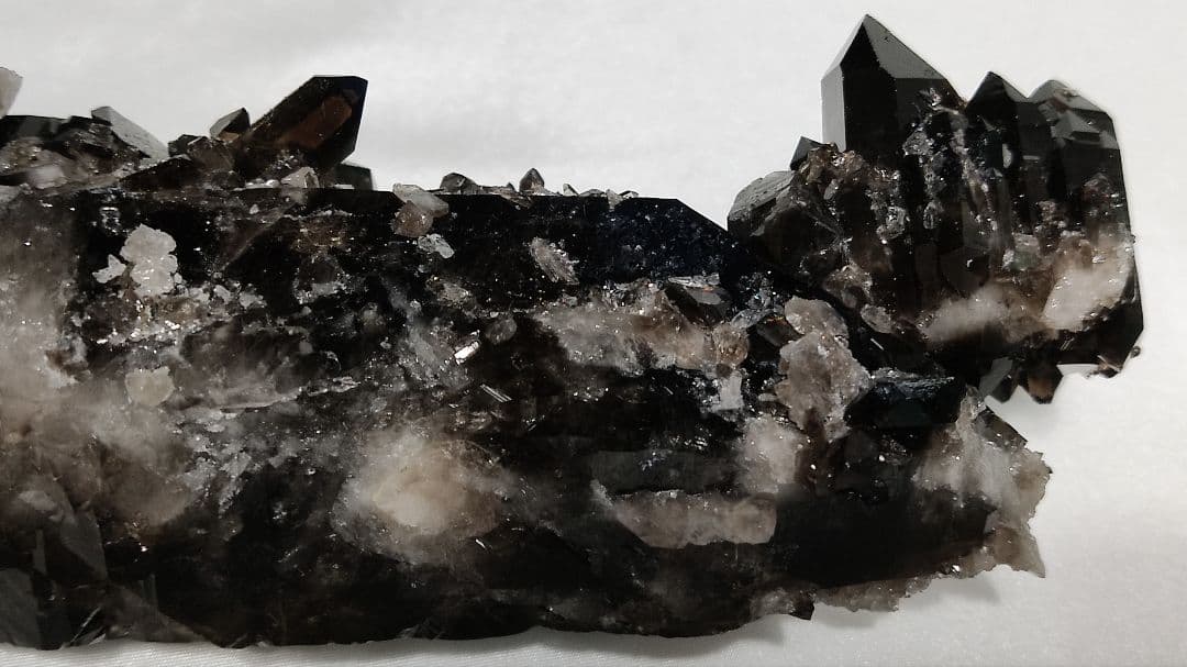 希少！パワーストーン　天然石　原石　モリオン(黒水晶)　711g　No.996