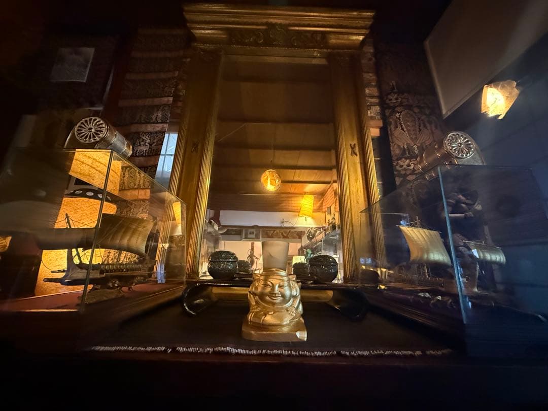 平櫛田中作　福徳恵比須座像　金箔ブロンズ像　田中名刻印