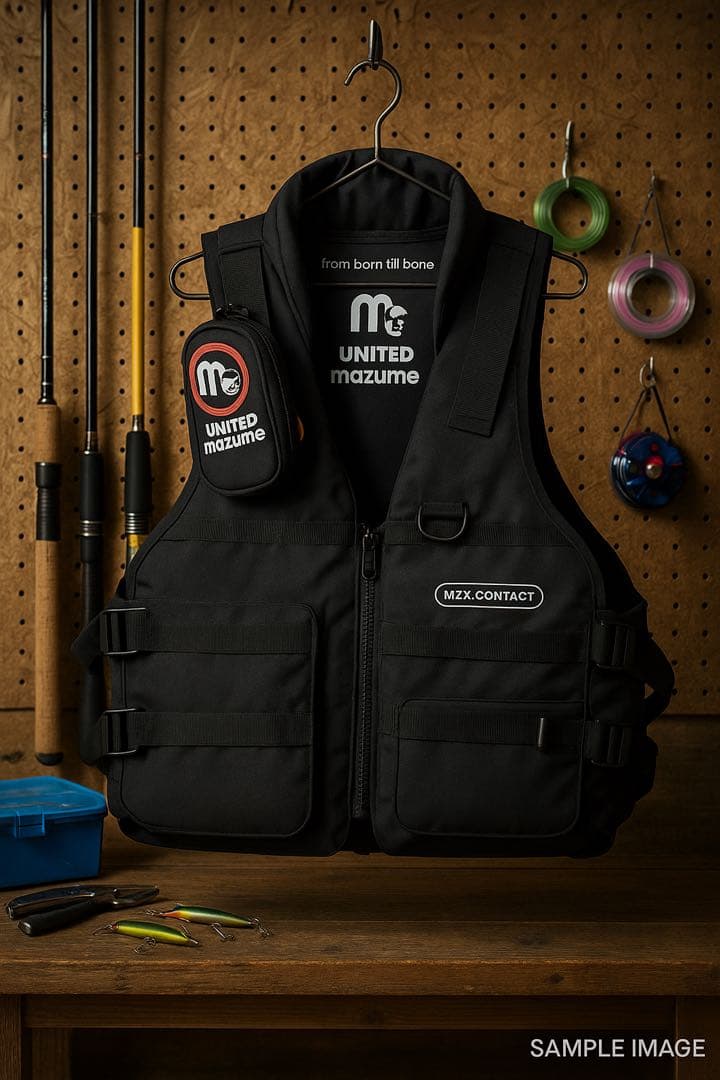 mazume MZX.CONTACT 黒 フィッシングベスト 新品未使用 調整式