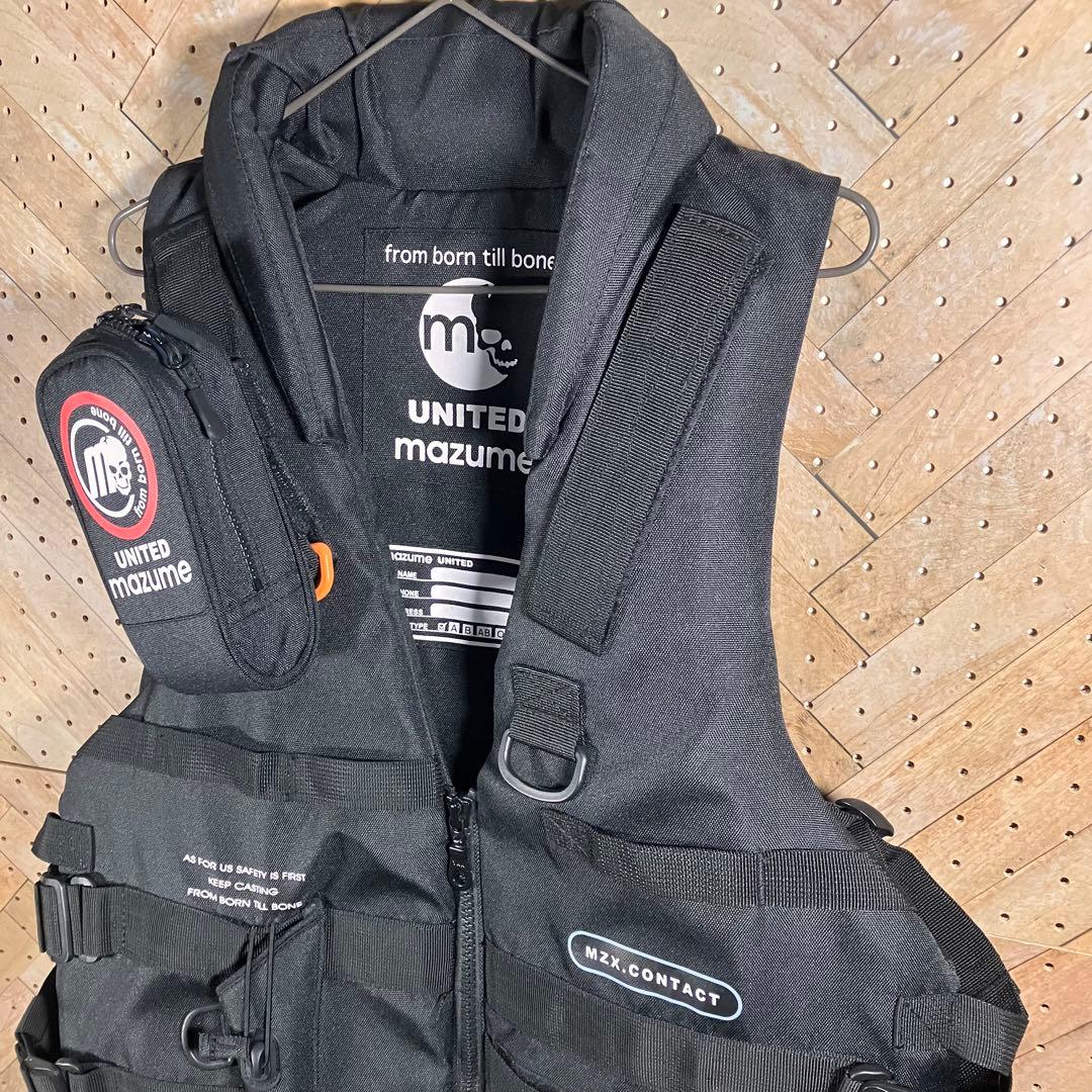 mazume MZX.CONTACT 黒 フィッシングベスト 新品未使用 調整式