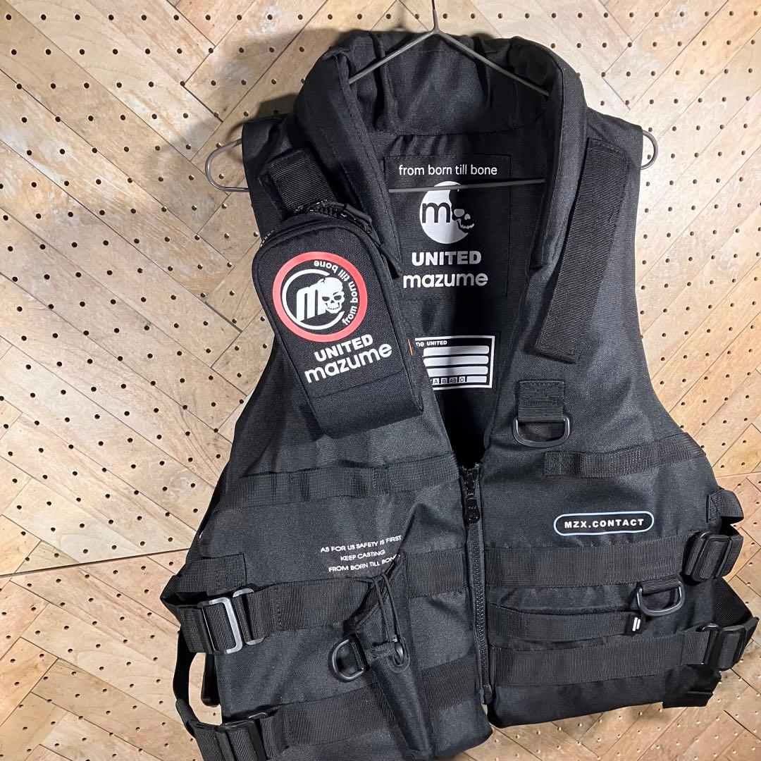 mazume MZX.CONTACT 黒 フィッシングベスト 新品未使用 調整式