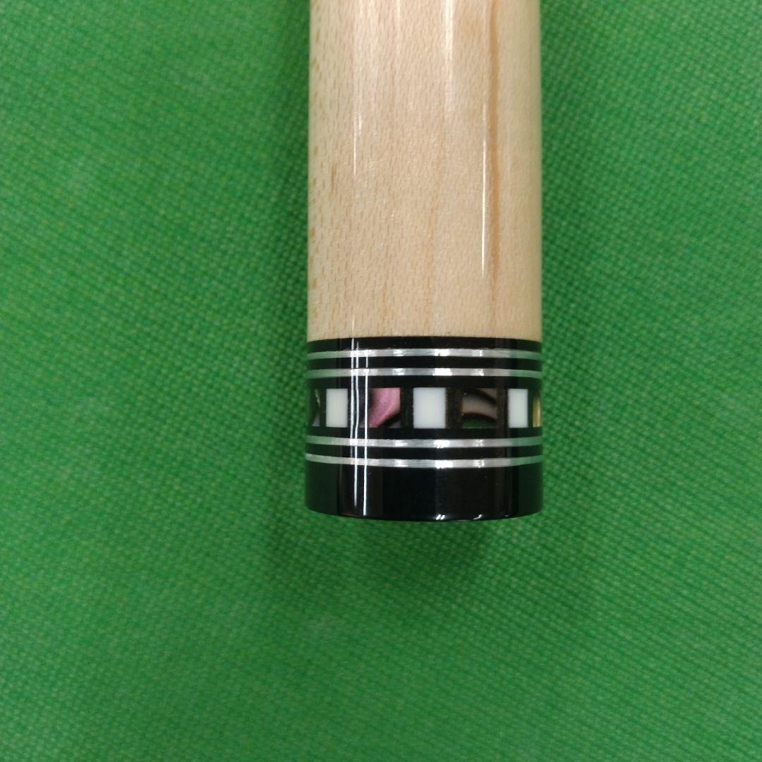 ビリヤードキュー 木製 黒とオレンジ