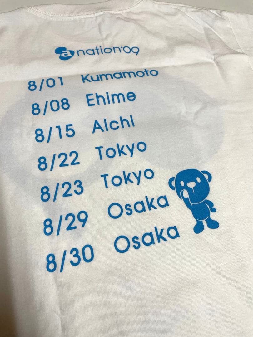 a-nation 2009 浜崎あゆみ　直筆サイン入りTシャツ　Mサイズ