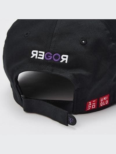 ラスト！新品　完売品　ユニクロ　ロジャーフェデラー　テニスキャップ　黒