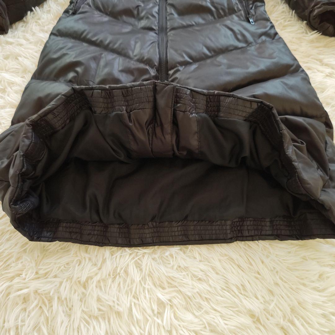 良品　アディダス　ロング ダウンコート　ベンチコート　Lサイズ　ブラック