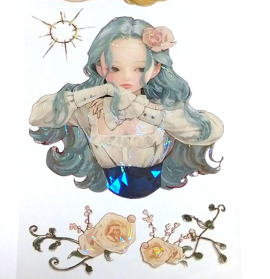 ✩再販✩J943＃失落的奥莉维亚(贝壳光)能猫日记切り売り海外人物マステ