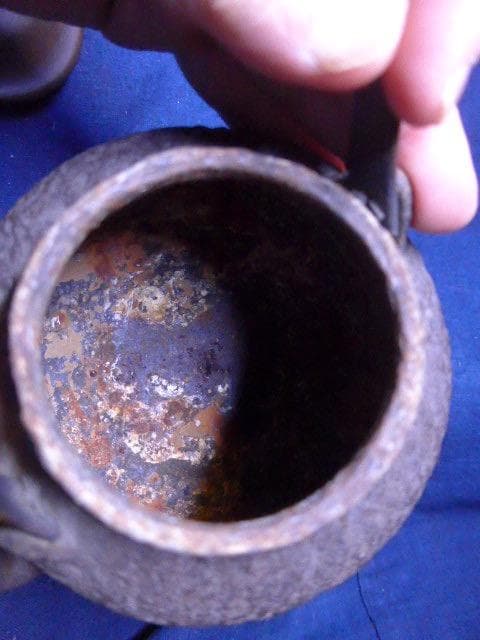 鉄製テクスチャー仕上げの鉄瓶