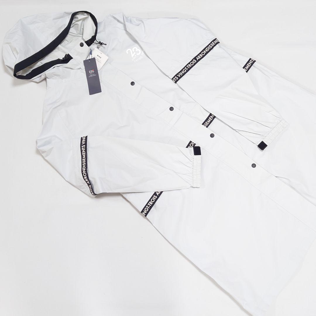 【新品タグ付き】23区ゴルフ 撥水耐水レインワンピース レディースM～L