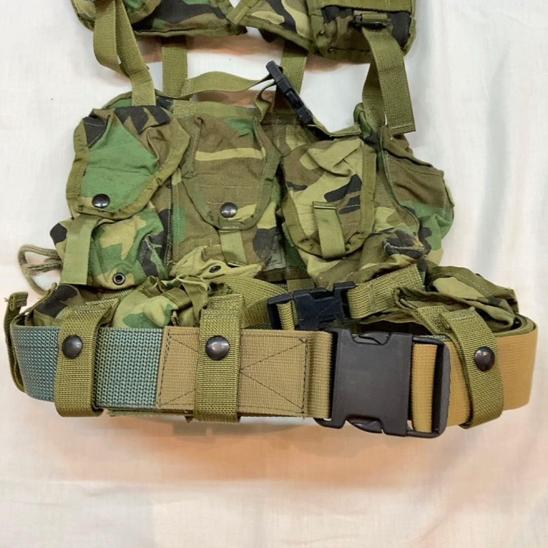 米軍 タクティカル ロードベアリングベスト ウッドランド M/L ベルト付