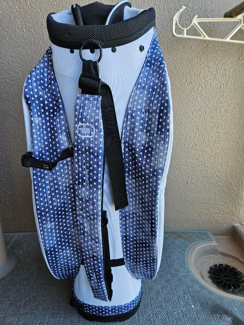 OGIO ゴルフバッグ ネイビー・ホワイト・ドット15分割セパレート