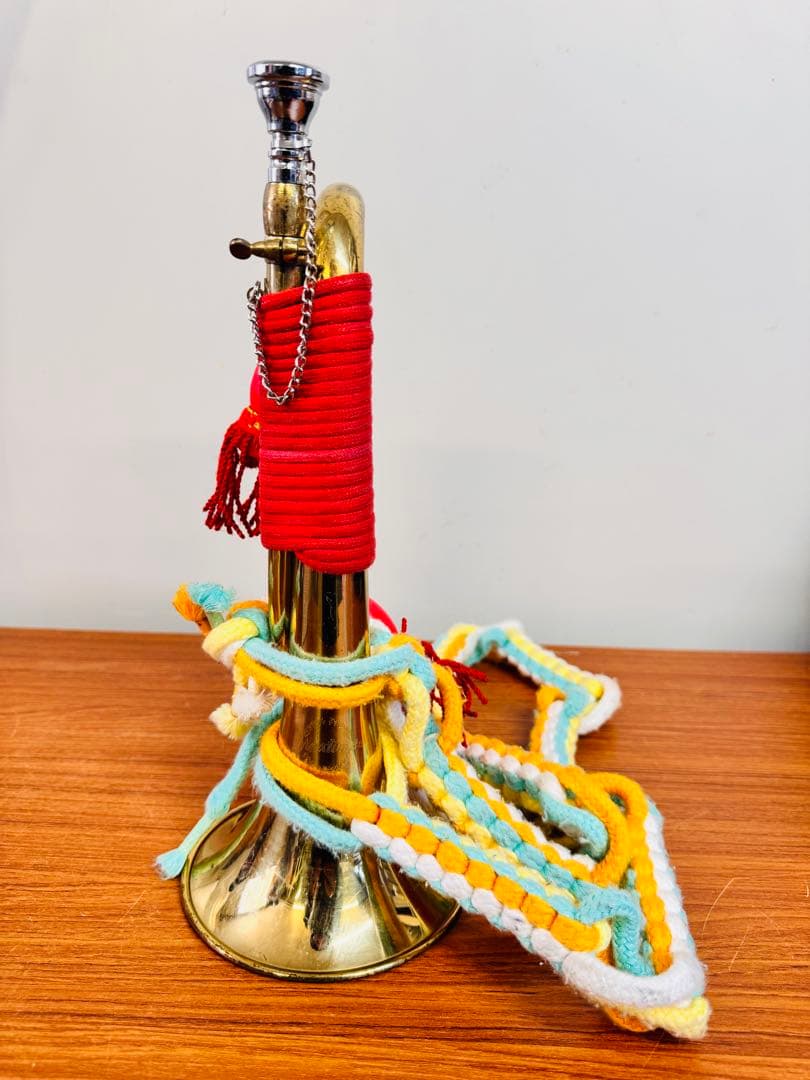 浜松まつり用 マックストーン 信号ラッパ 真鍮 装飾コード付