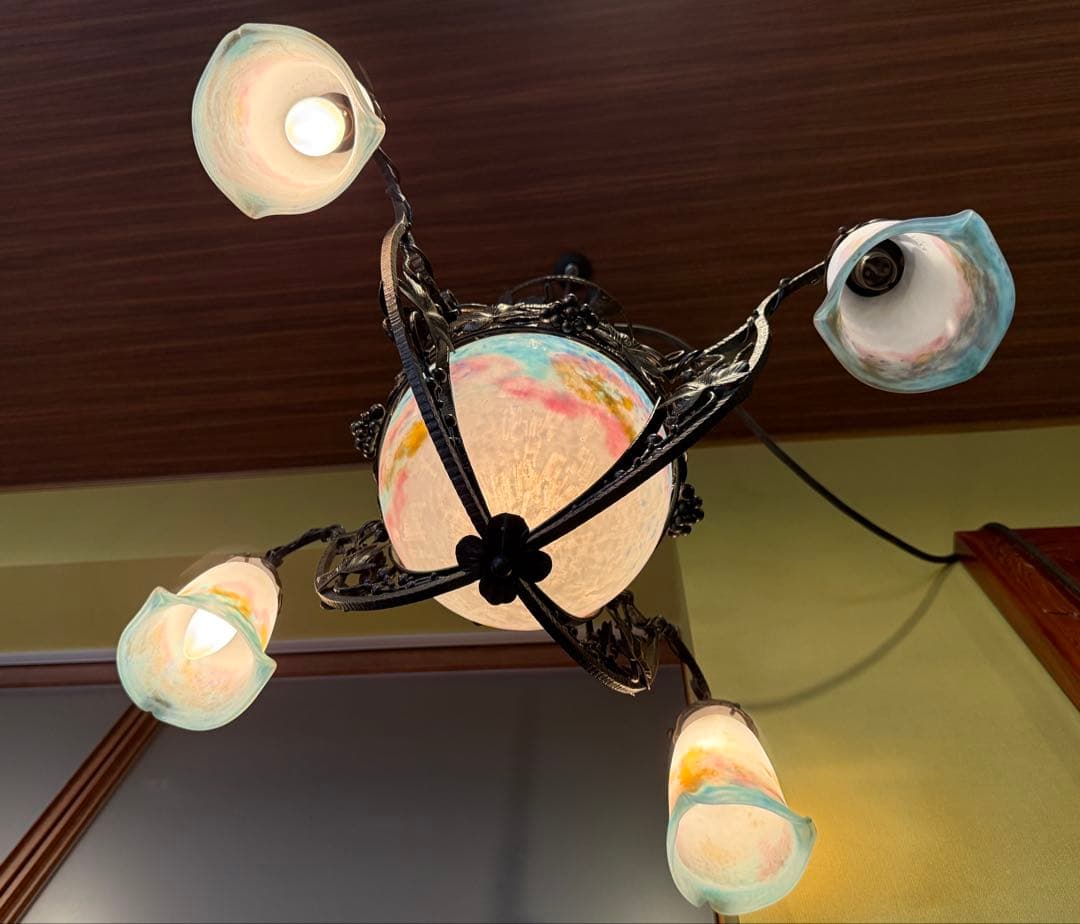 ミューラー兄弟 MullerFreresLuneville 5灯 シャンデリア