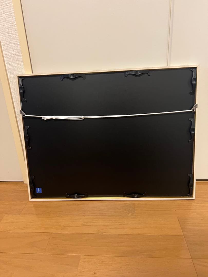 風とコスモス シルクスクリーン　本間武男 版画 額縁入り