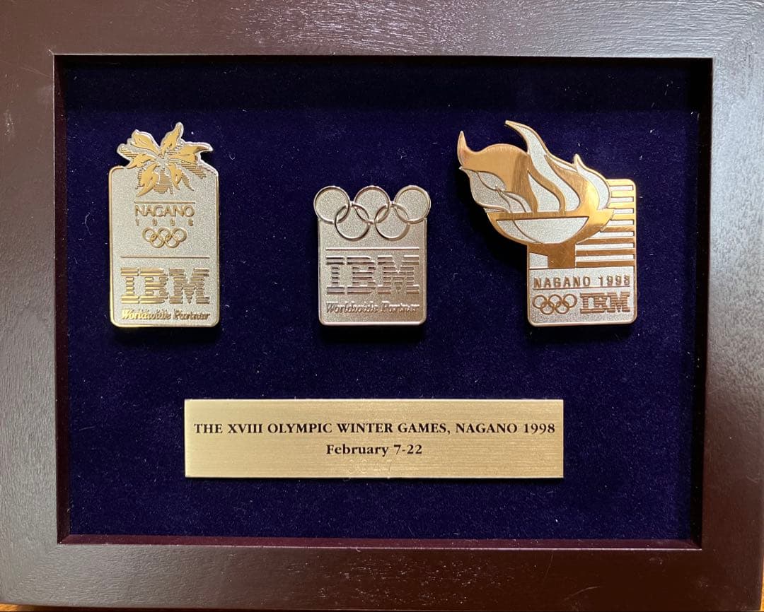 1998長野オリンピック ピンバッジ/IBM 3pinset