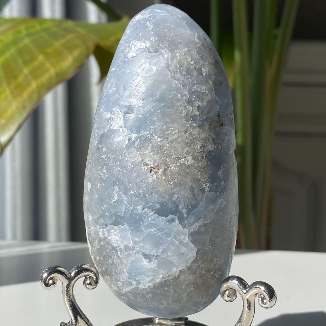 【 天然石 セレスタイト 原石　天青石　クラスター 】