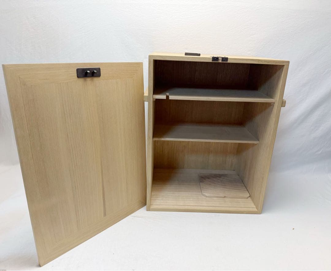 未使用 茶道具 岐斎作 利休好写 旅箪笥 15点セット 桐木地 共箱