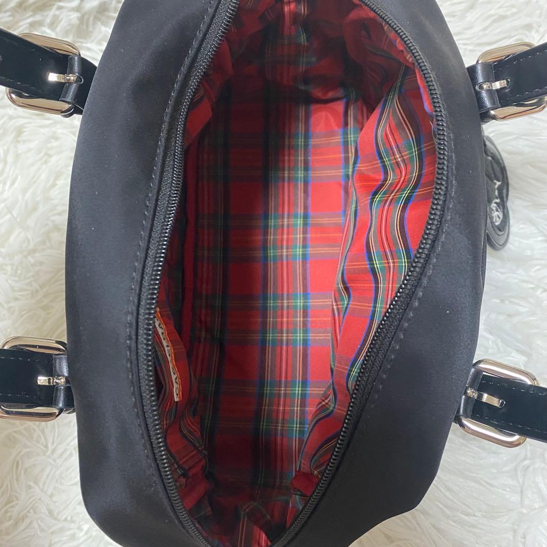 【未使用】　カステルバジャック T挿しBEAR付きサッチェルラウンドバッグ　黒