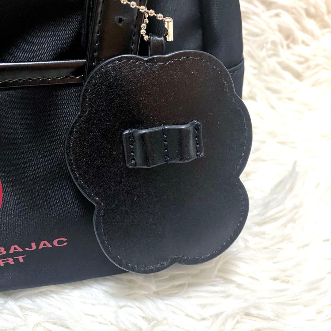 【未使用】　カステルバジャック T挿しBEAR付きサッチェルラウンドバッグ　黒