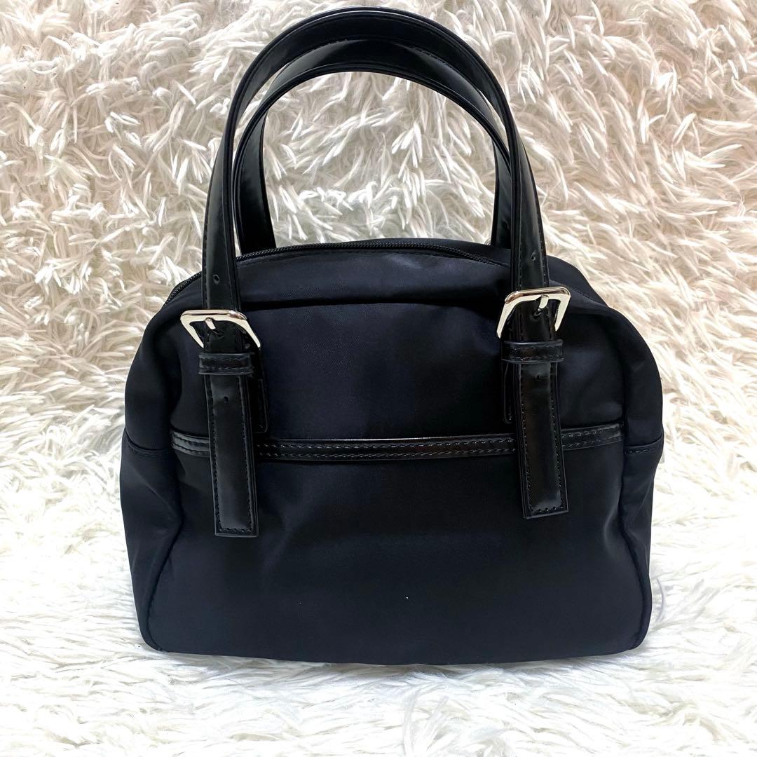 【未使用】　カステルバジャック T挿しBEAR付きサッチェルラウンドバッグ　黒