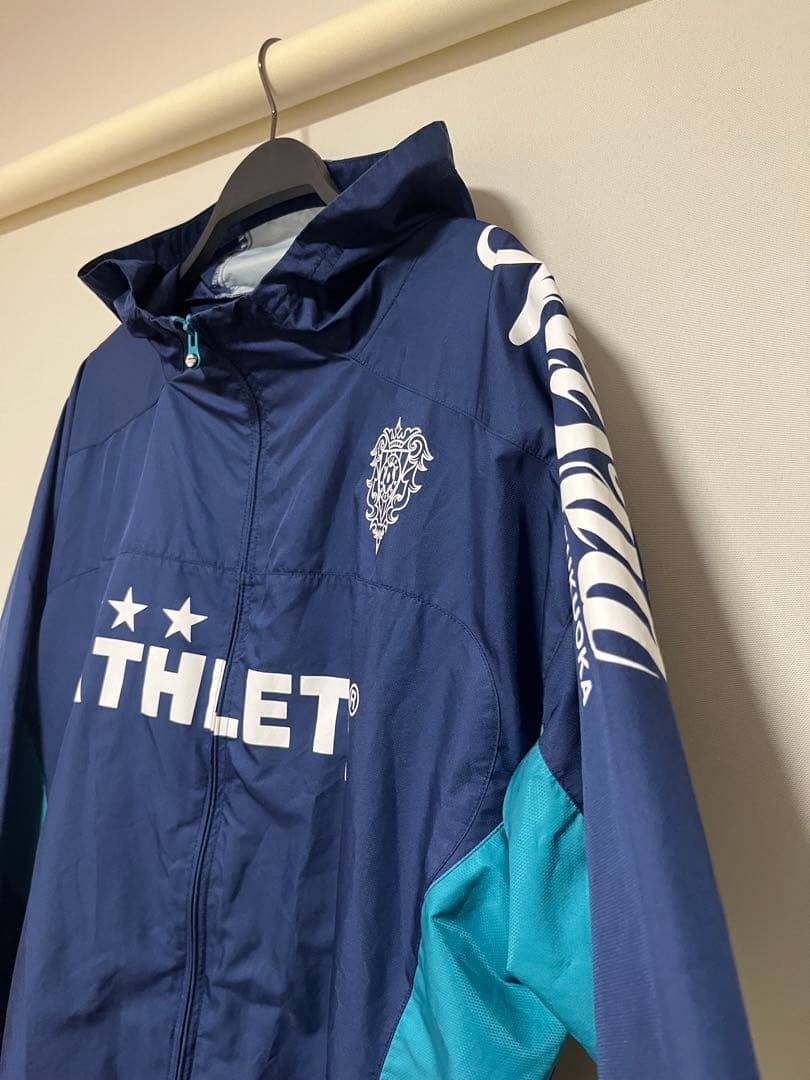 ATHLETA アビスパ福岡モデル ウィンドブレーカー ネイビー サイズO
