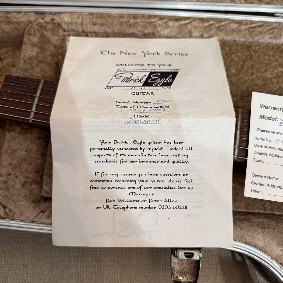 Patrick eggle new york standardハードケース付き
