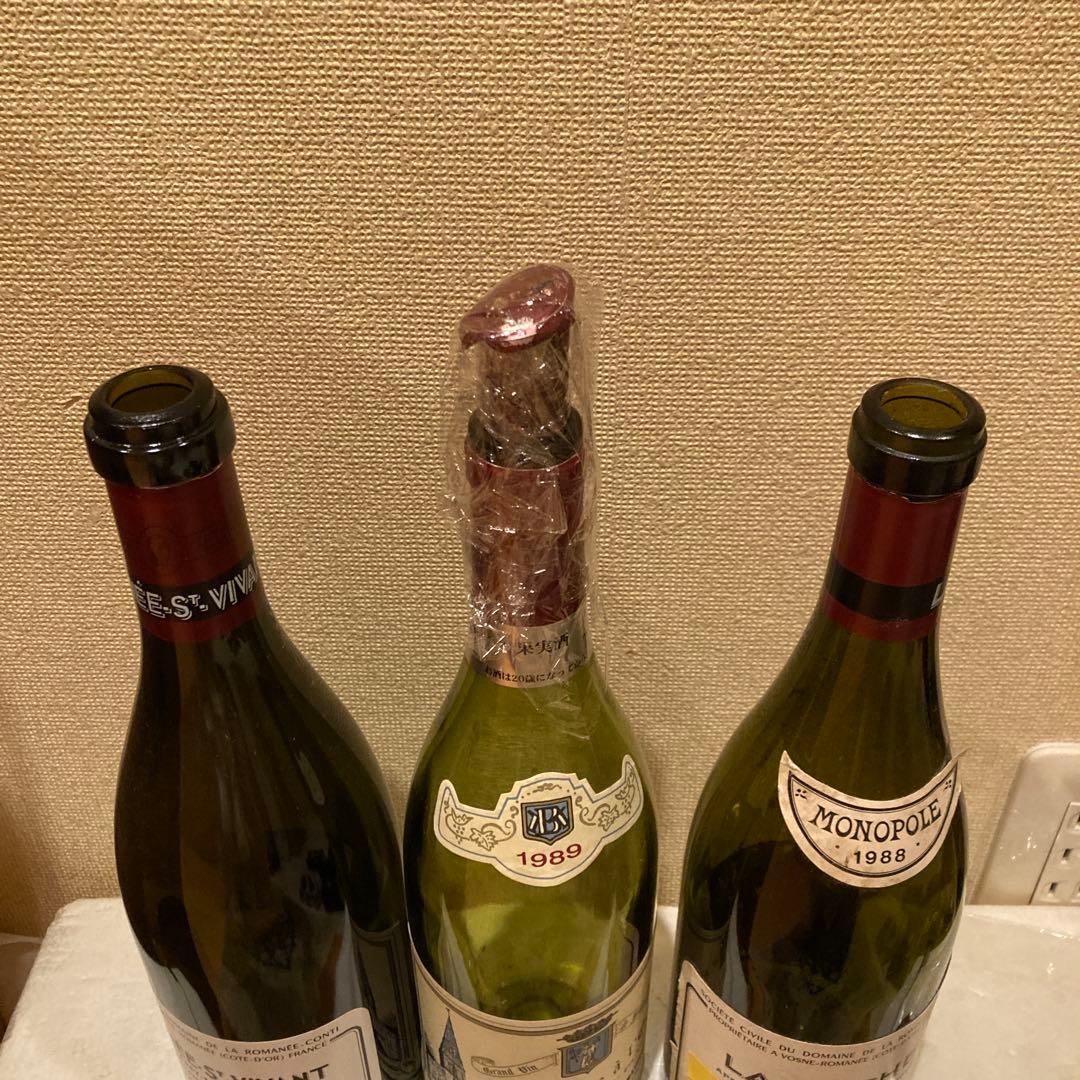 特別なワインセット 1988年・1989年空瓶