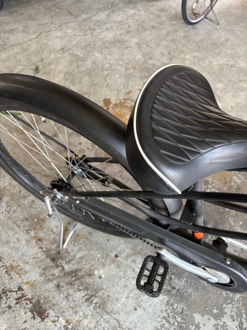 [引き取り限定］フロントバスケット付きシティサイクル　コーストライン