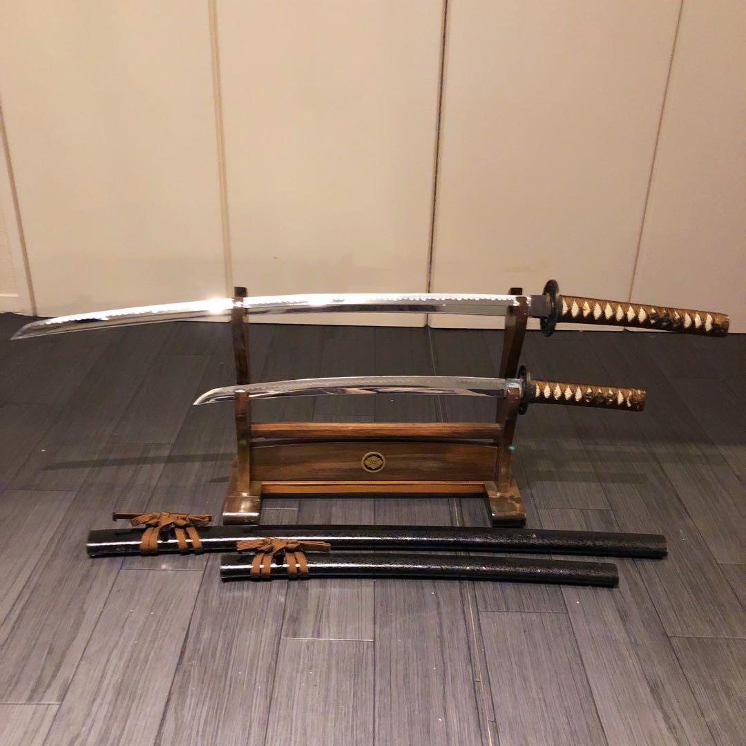 本格模造刀　居合刀　 セット　太刀　脇差　大小セット　茶拵え