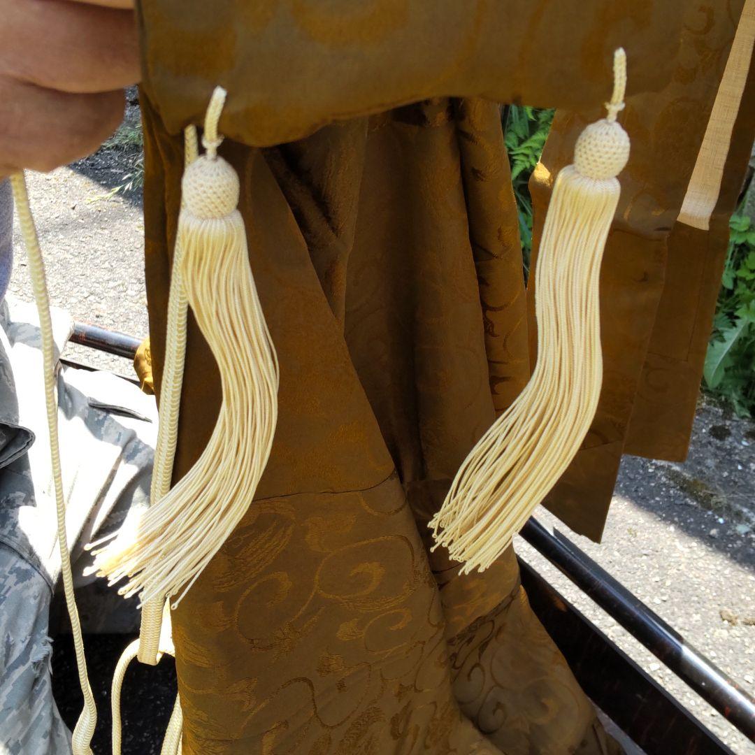 大黒屋法衣店　作の金茶色御袈裟法衣