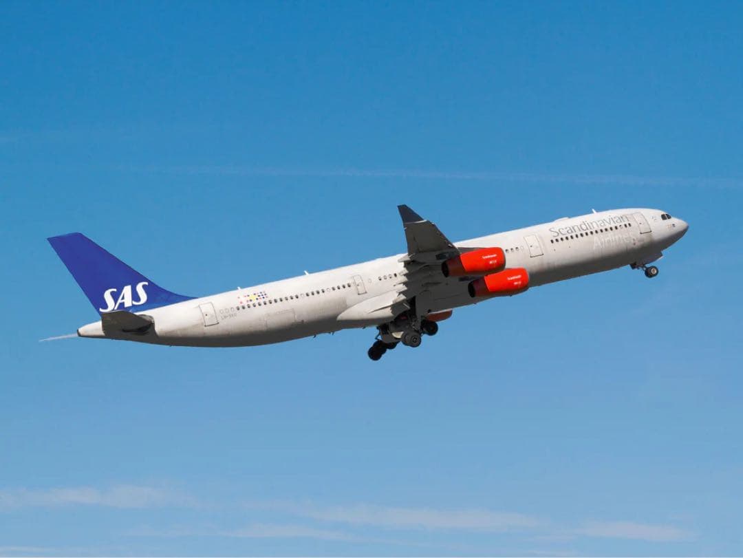 SK SAS航空 Airlinertags A340-313 特殊部位コンビ色