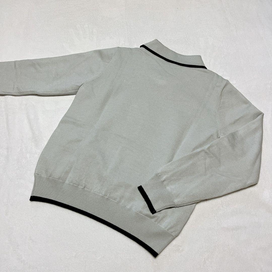 新品　マルボン　Malbon golf ゴルフ　裏地付トップス　グレー　Ｌ