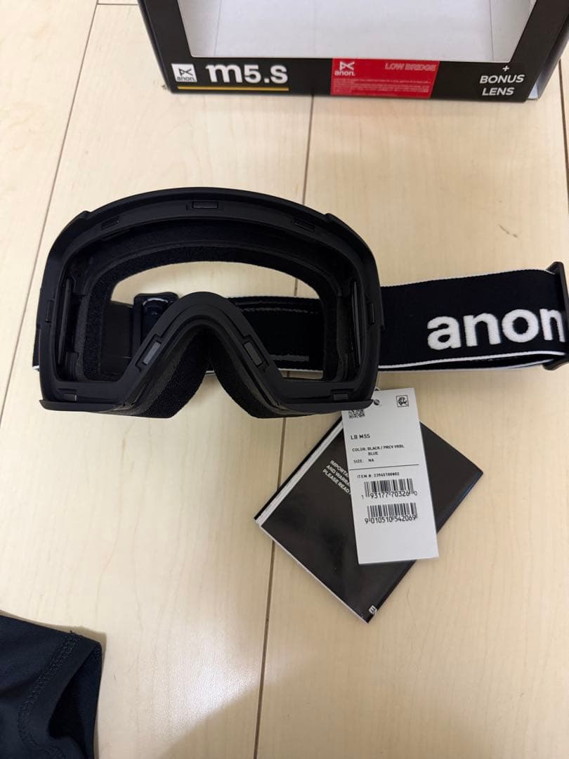 【未使用品】ANON M5S ローブリッジフィットゴーグル　フェイスマスク付