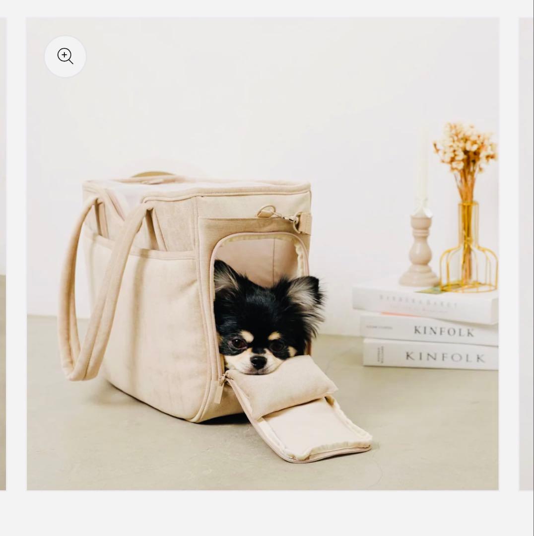専用　モンシェリ　犬用キャリーバッグ ベージュ　monsheri