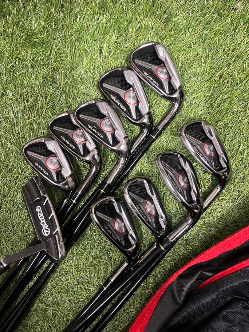 超豪華 テーラーメイド エアロバーナー メンズ S クラブセット ゴルフクラブ