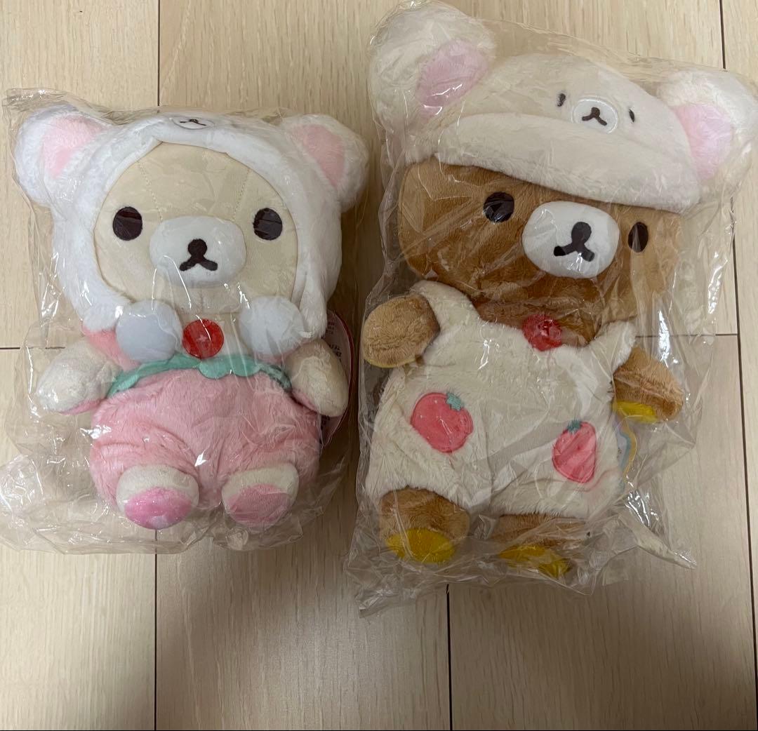 コリラックマのいちごないちにち　ぬいぐるみ　5点セット