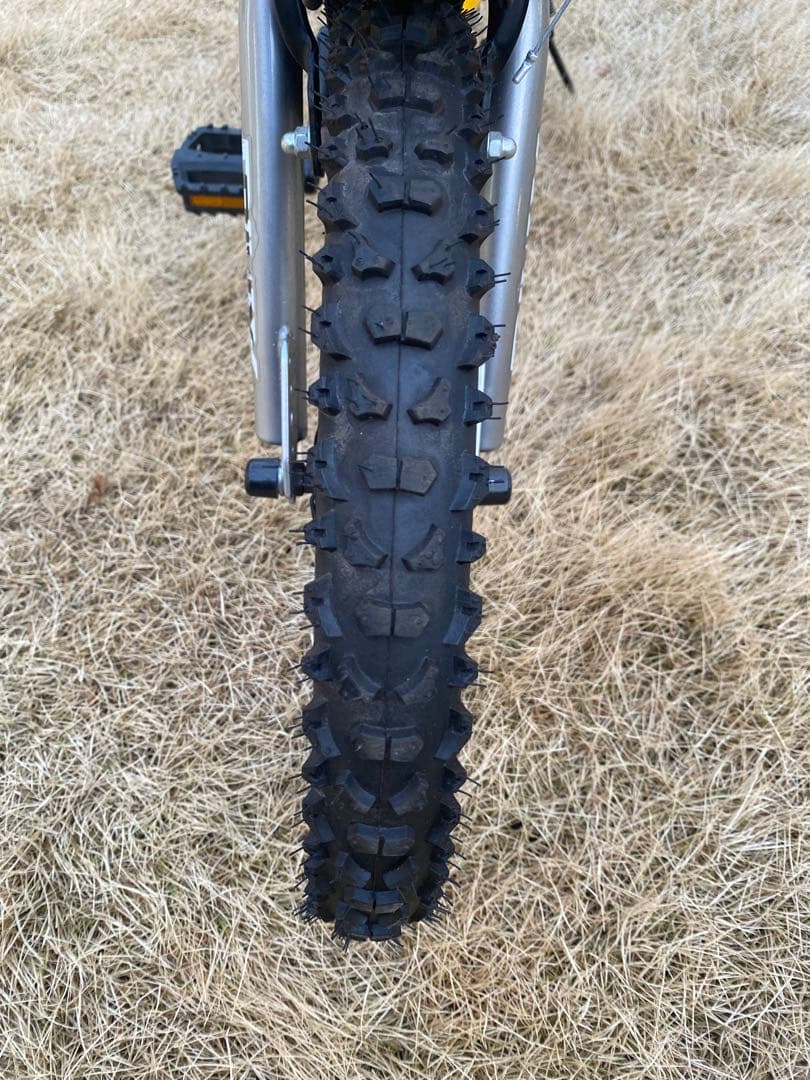 イエロー 幼児用自転車 前面バスケット付き　dally bmx 16インチ