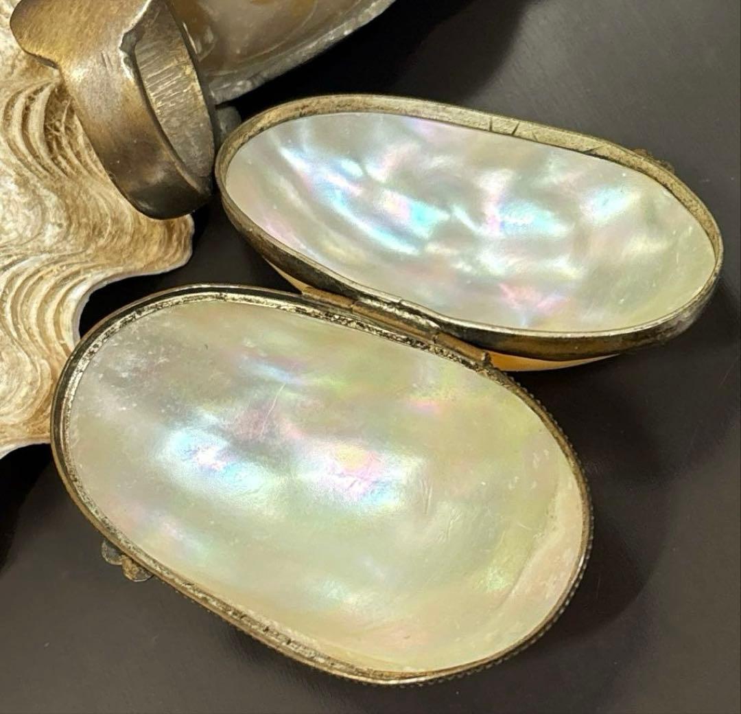 France製 マザーオブパール アンティークロザリオケース