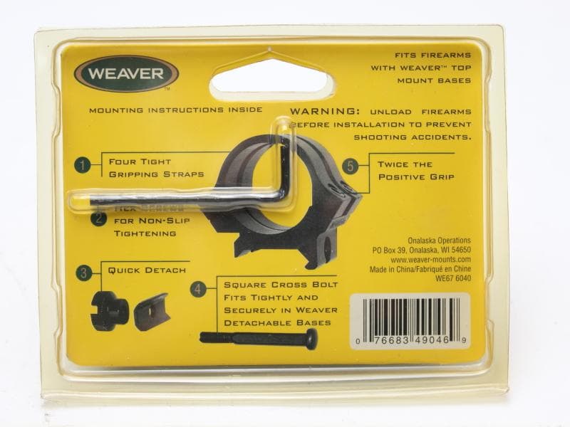 WEAVER■1インチ”MDEIUM マウントリング■ウィーバー 49046