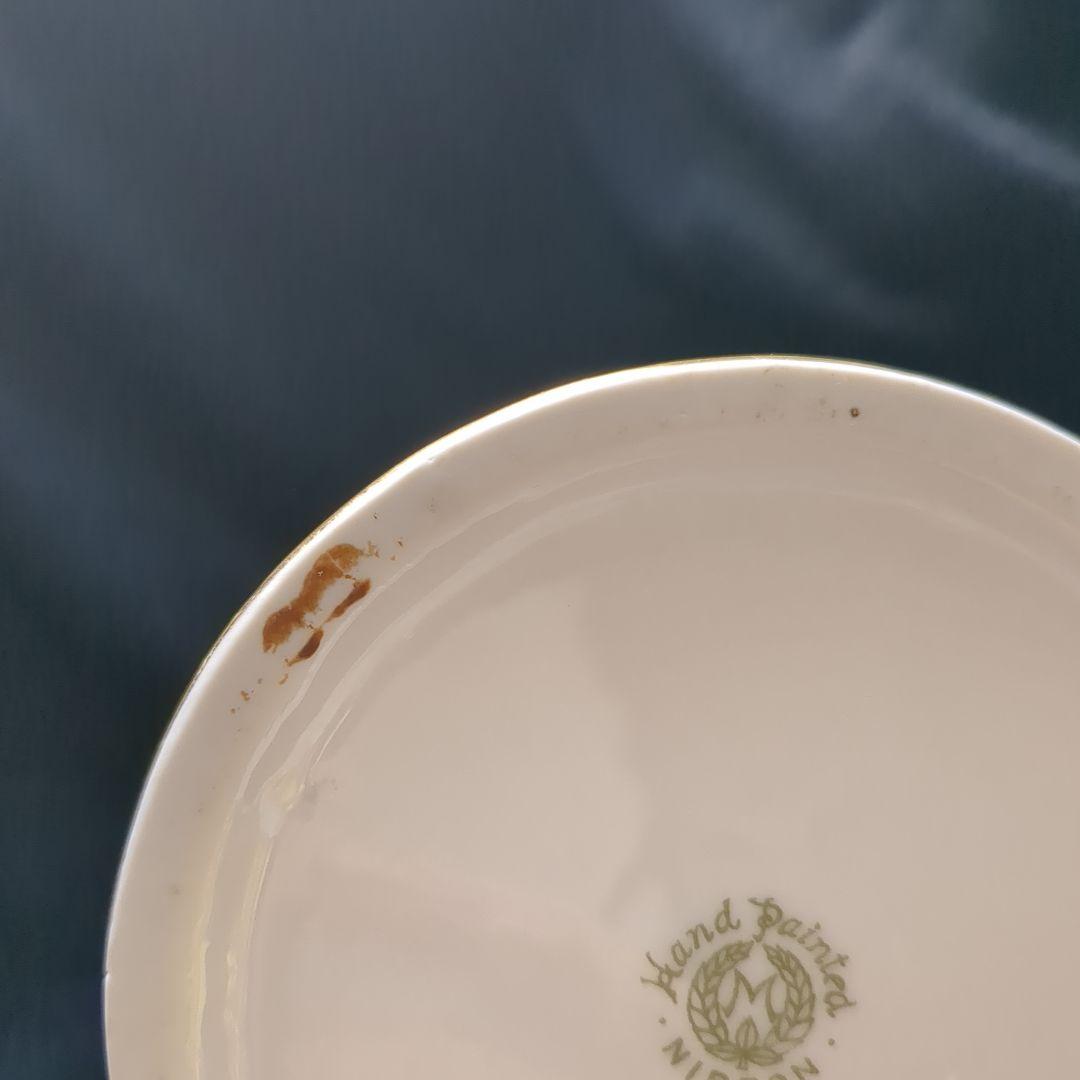 お値下げ　オールドノリタケ　金盛りワイルドローズ絵花瓶