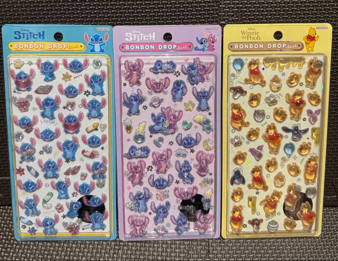 正規品 ディズニーボンボンドロップシール6枚セット