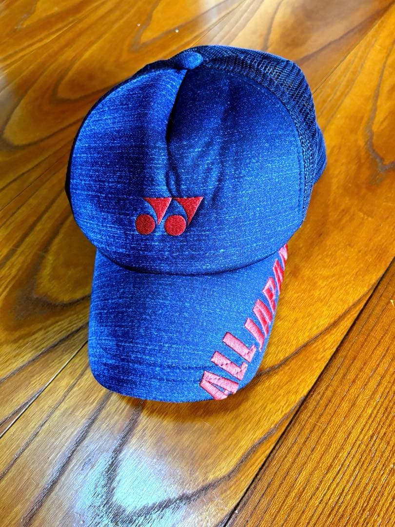 デニム ヨネックス ALLJAPAN キャップ インターハイ ネイビーピンク限定
