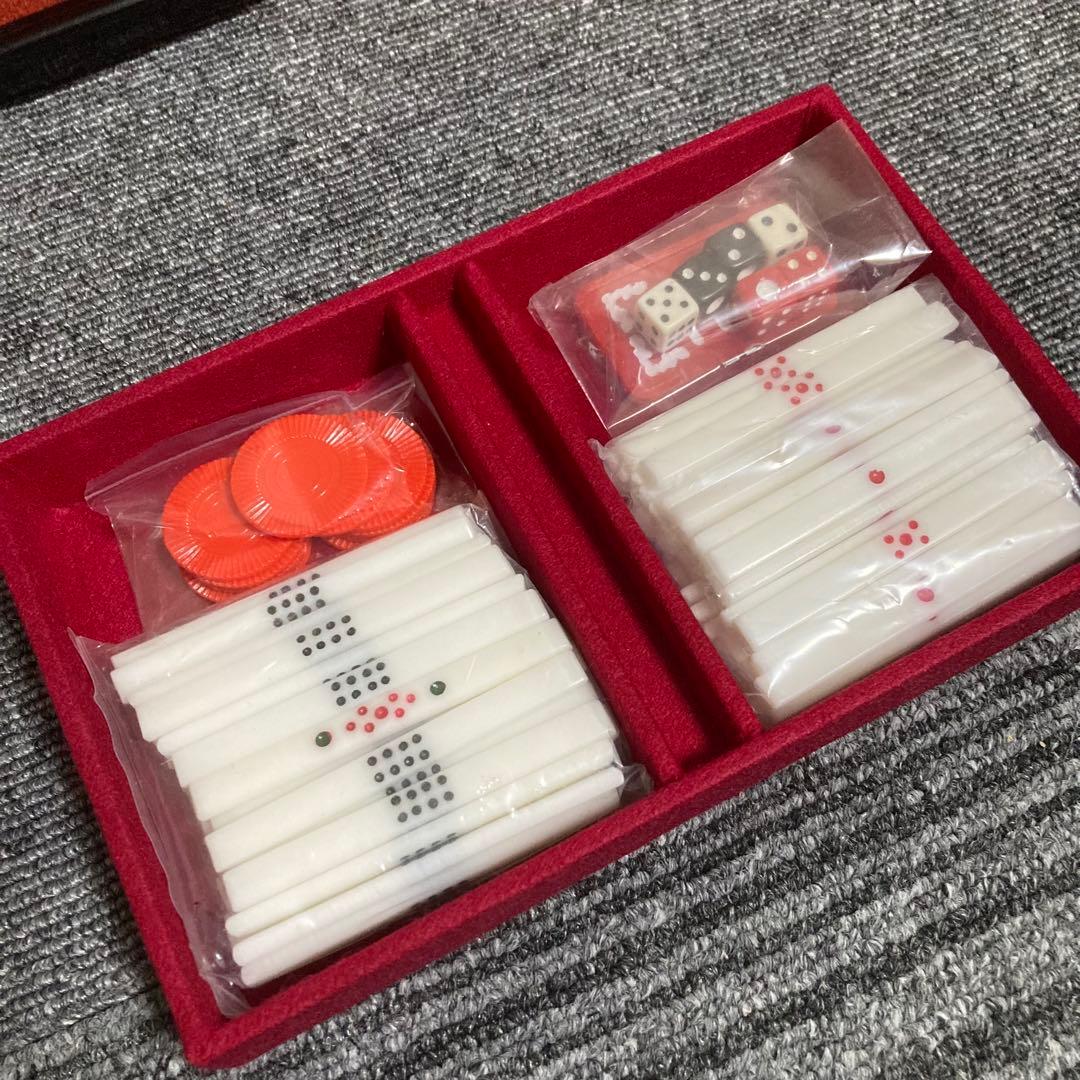 新品　マツオカ　麻雀牌　天和　ユリア樹脂　背面緑　デカ文字